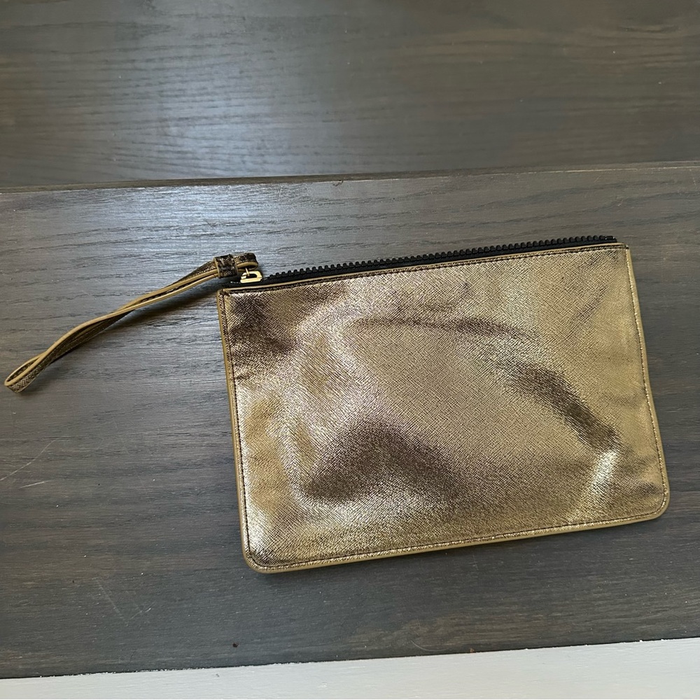 Lululemon Athletica Metallic Gold Goody Bag Wristlet - Picture 6 of 9